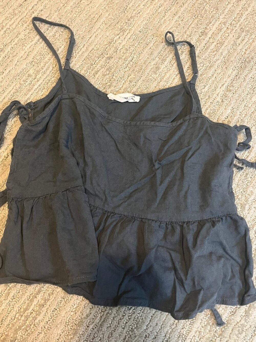 Navy Bluish/Gray Tank Top XS